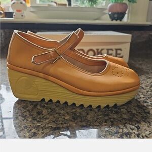 Cherokee of California Women’s  Platform Mary Jane Wedge Shoes